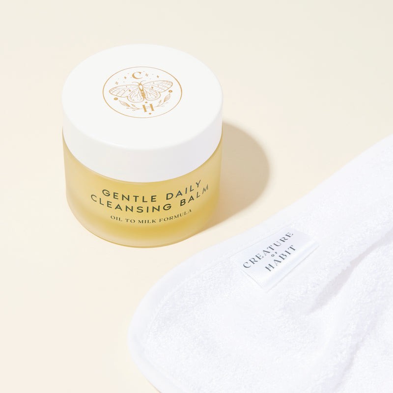Perfect Cleanse Bundle: Gentle Daily Cleansing Balm & Bamboo Face Cloth