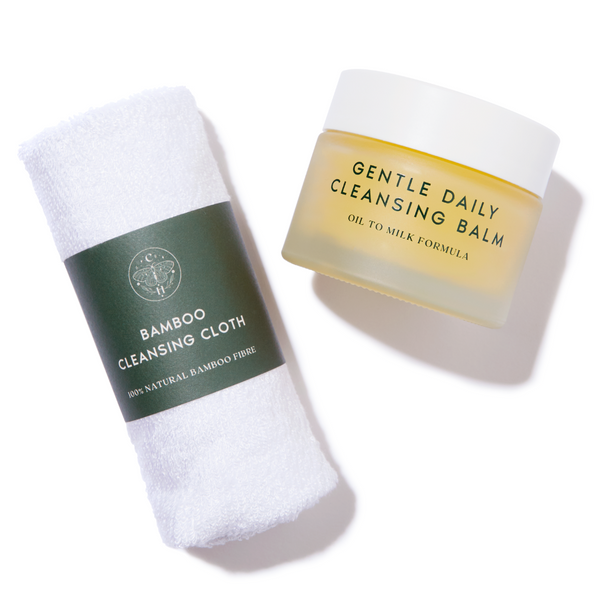 Perfect Cleanse Bundle: Gentle Daily Cleansing Balm & Bamboo Face Cloth